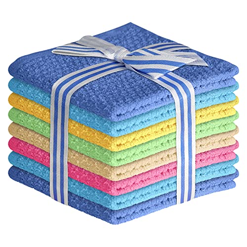 Elaine Karen Cotton Washcloths 8-Pack 12x12 Inch