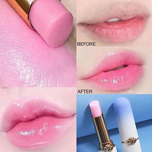 Blueberry Color Changing Lip Balm Tint - 2Pc Moisturizing Set