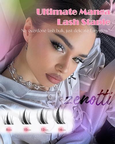 Zenotti Fairy Lash Clusters - Natural Manga Eyelash Extensions