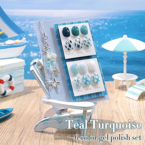 Double Rhythm 6 Pcs Gel Polish Set - 15 ML Soak Off Nail Art