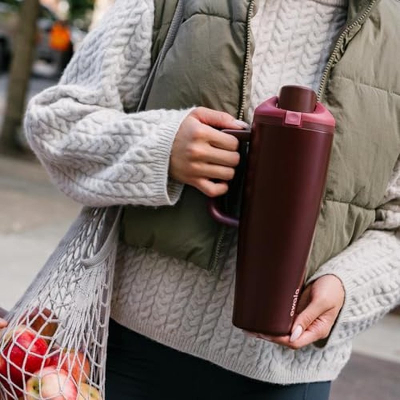 Owala FreeSip 40oz Insulated Stainless Steel Water Bottle - Black Cherry