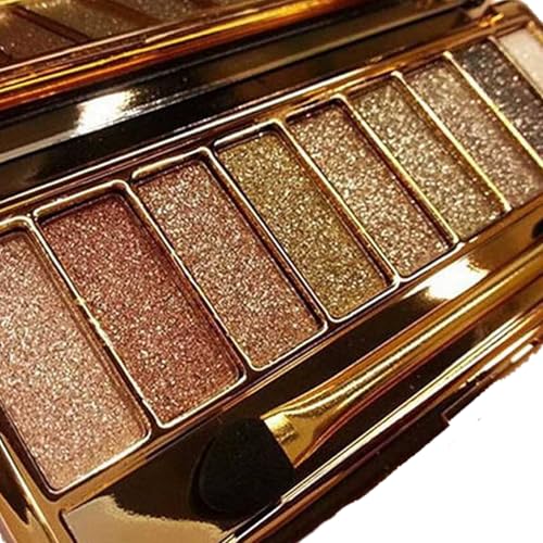 Glitter Eyeshadow Palette - 9 Color Shimmer Set, Waterproof & Long-Lasting