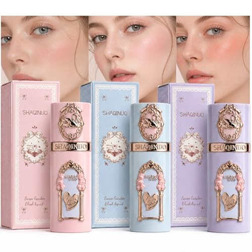 3-Piece Waterproof Liquid Blush Set - Long-Lasting Cheek Color