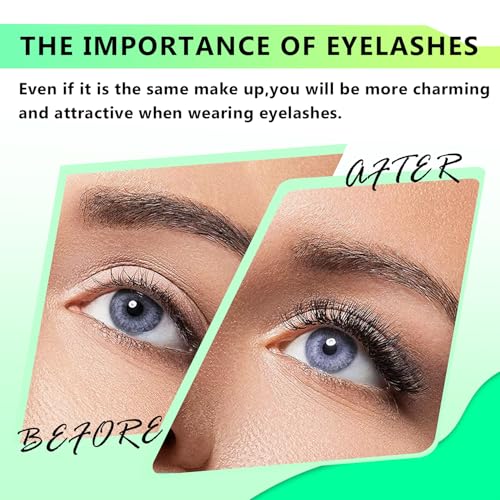 Bodermincer 120 Cluster Lashes D Curl Mixed Length Eyelash Extensions