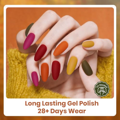 Beetles Forest Glow Gel Polish Set - 6 Warm Earth Tones