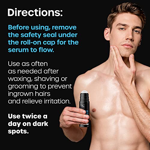 The Man Razor Bumps Serum & Silicone Face Scrubber with Hook - Bundle