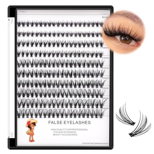 Dedila Cluster False Eyelashes 0.07mm C Curl Mixed 8-16mm