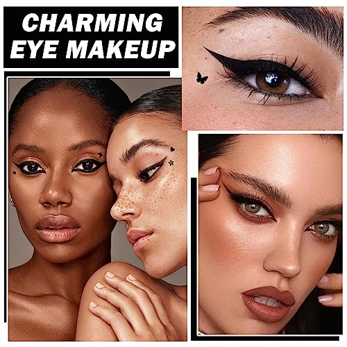5-Piece Liquid Eyeliner Stamp Pen Set - Double-Headed Waterproof