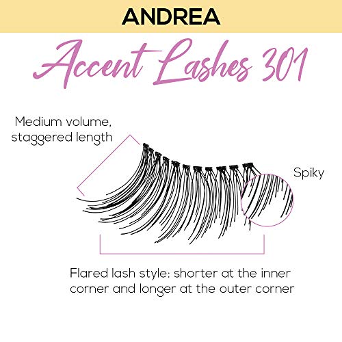 Andrea Accent Half Lashes 301 - Cat Eye, 4-Pack