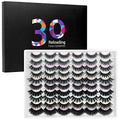 DYSILK Mink Lashes False Eyelashes - 30 Pairs 10 Styles Mixed Lashes Pack False Mink Eyelashes Wispy Fluffy Natural Look Eyelashes Long Lashes Soft Reusable