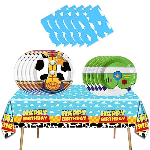 Cartoon Story Birthday Party Tableware Set for 20 Guests