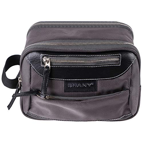 SHANY Cosmetics Portable Toiletry Makeup Bag with Various Compartments - Water-resistant and Scratch-proof Makeup Travel Organizer - BROWN FABRIC