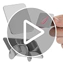 2-Piece Stainless Steel Nail Art Palette for Color Mixing
