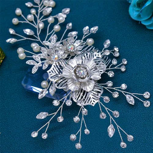 Rhinestone Bridal Hair Comb - Wedding Headpiece for Brides