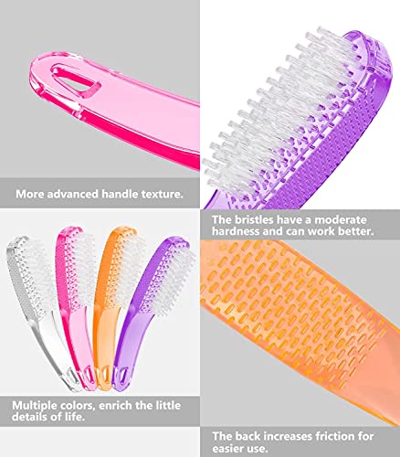 Nail Brush Set for Cleaning Fingernails & Toes - 4 Pack