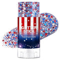 4th of July Red White Blue Glitter Stick Kit - Face & Hair