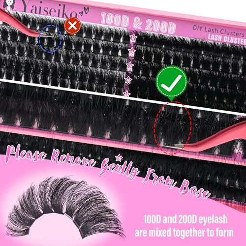 Volume Lash Clusters 280Pcs 12-25mm DIY Lash Extensions