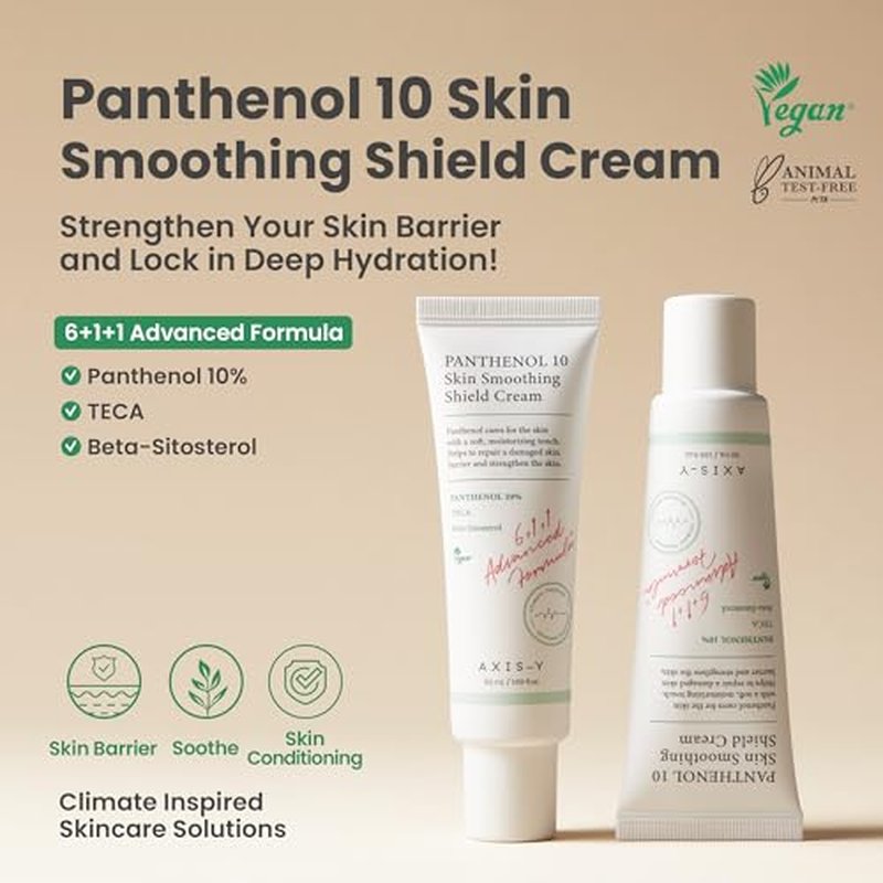 AXIS-Y Panthenol 10% Skin Smoothing Cream - Vegan Moisturizer