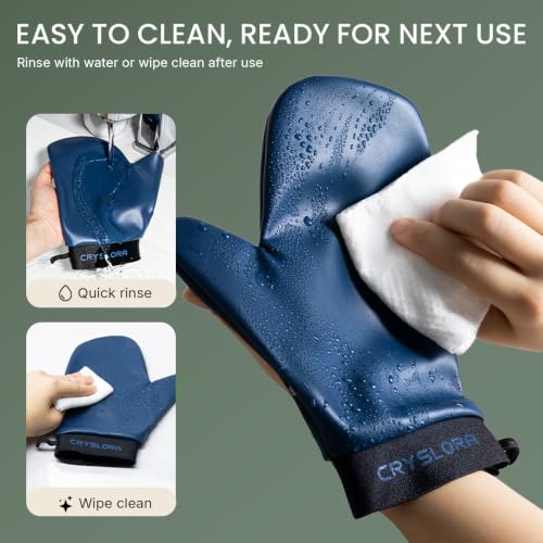 Self Tanning Mitt Reusable Leather, Zero Absorption Streak-Free