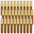 30 Pcs Golden Vials Mini Spray Bottle Amber Glass Fine Mist Perfume Empty Sample Containers with Lids for Travel Cleaning Essential Oils - 5ml/0.17oz