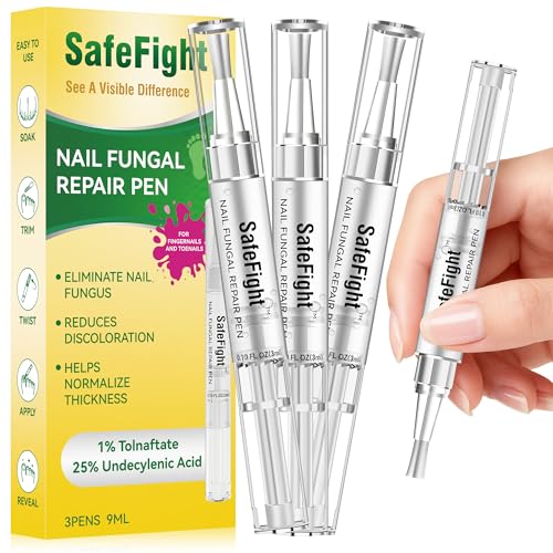 SafeFight Toenail Fungus Treatment Extra Strength - 3PCS Nail Repair Pen with 25% Undecylenic Acid