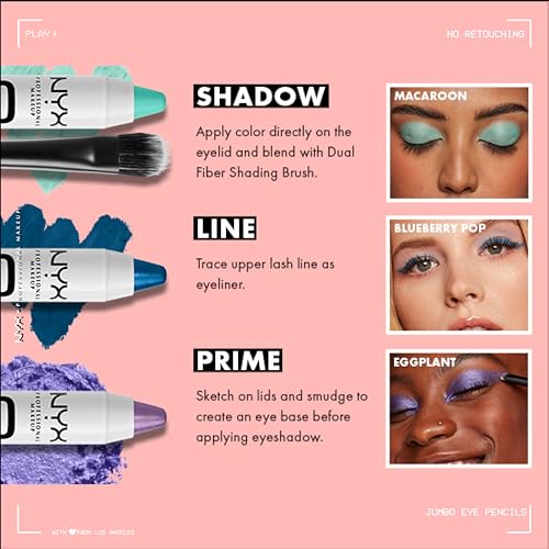 NYX Jumbo Eye Pencil in Eggplant - Blendable Eyeshadow & Eyeliner