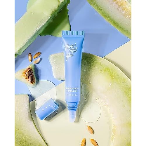 Then I Met You Honey Dew Lip Mask, Nourishing & Moisturizing Lip Mask & Exfoliating Balm with Honeydew, Squalane plus Honey Extract, 0.5 oz