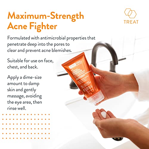 AcneFree Severe Acne Foaming Cleanser 10% Benzoyl Peroxide, 5 oz