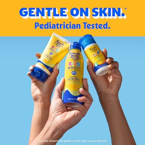 Banana Boat Sport Kids Sunscreen Spray SPF 50, Twin Pack 6oz