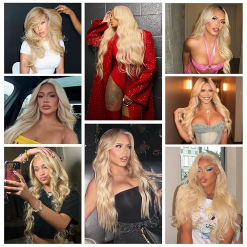 613 Blonde Body Wave Human Hair Bundles - 330g, 3 Bundles, 24-28 inch