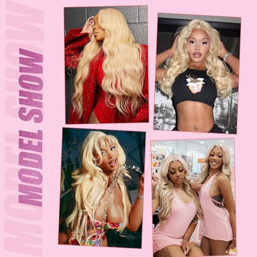 Blonde 613 Body Wave Lace Front Wig - 20 Inch Human Hair