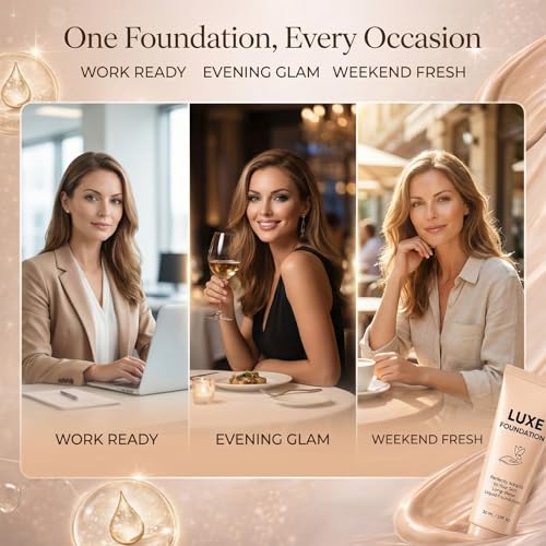 LUXE FOUNDATION Long-Wear Hydrating Liquid Foundation for Mature Skin