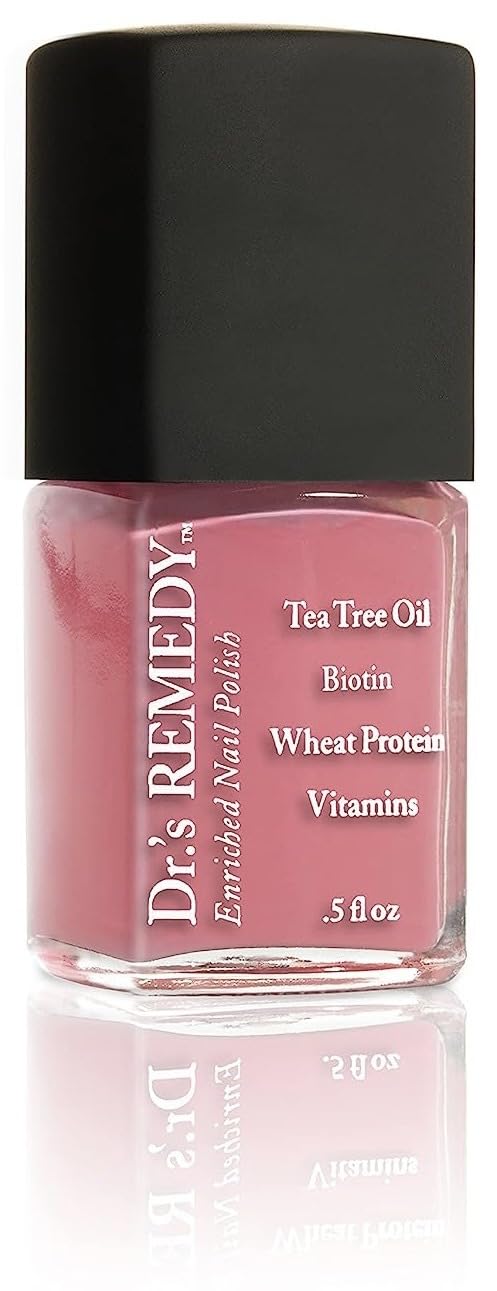 Dr’s Remedy Nail Polish, All Natural Enriched Nail Strengthener Non Toxic and Organic - SERENE Salmon