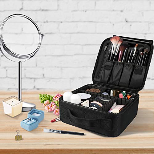 Bvser Travel Makeup Case with Adjustable Dividers