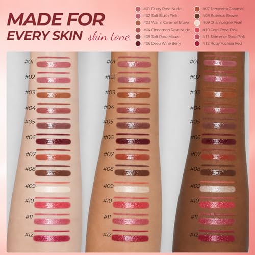 LANGMANNI 2-in-1 Lip Liner & Gloss Duo Cinnamon Rose