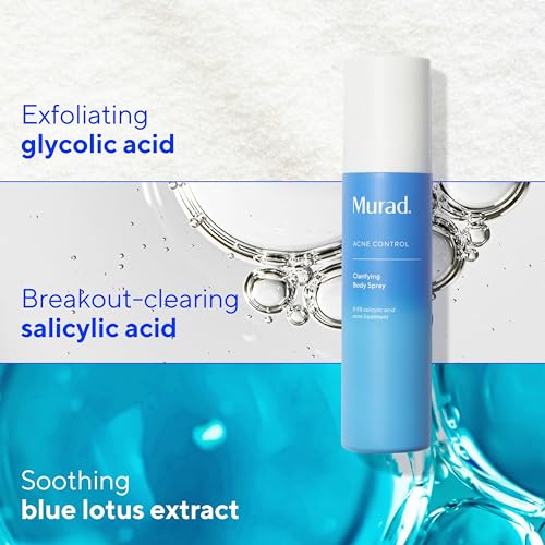 Murad Clarifying Body Spray ? Salicylic Acid Daily Treatment for Bacne, Clears and Prevents Body Acne Breakouts across Back, Shoulders, Arms & All Over Without Over-Drying Skin