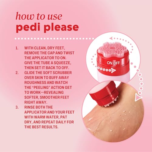 Onyx Professional Pedi Please Exfoliating Foot Mask Gel with Brush, 5 oz