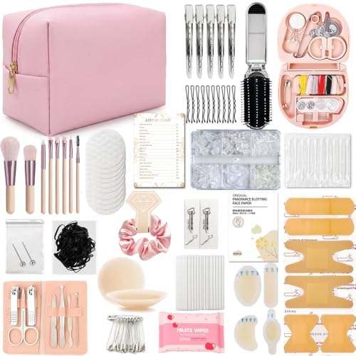 Women's Emergency Kit with 50+ Essentials - Compact Travel & Wedding Survival Bag