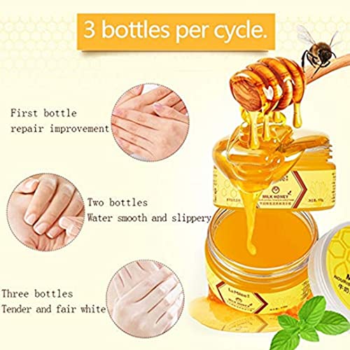 Milk & Honey Peel Off Hand Wax Mask - Moisturizing Exfoliating Hand Film (110g)