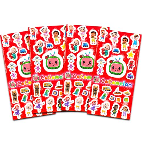Cocomelon Stickers and Tattoos Party Favor Set - Bundle with 100 Stickers and 50 Temporary Tattoos | Cocomelon Party Supplies