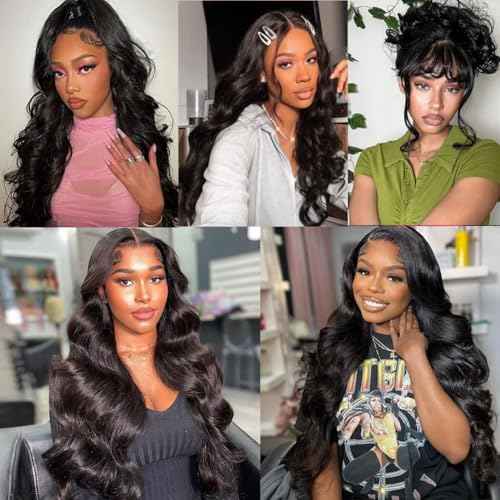 Body Wave Human Hair Bundles Unprocessed Brazilian Virgin Hair Body Wave Bundles Human Hair 16 Inch Bundle Human Hair Extensions Human Hair Natural Black Bundles