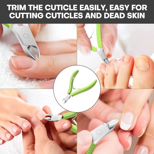 Professional Nail Cuticle Trimmer - Stainless Steel Manicure Tool