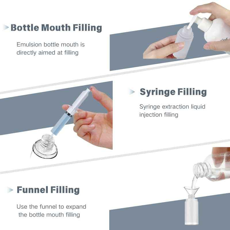 FaceBucks 1oz/30ml-Small Spray Bottle 360° Angle Work, Portable Refillable Leak Proof Travel Mini Spray Bottle.For Perfume Toner Hair spray Facial Moisturizing 【1oz/30ml-(Pack of 4) & Spary Bottle】