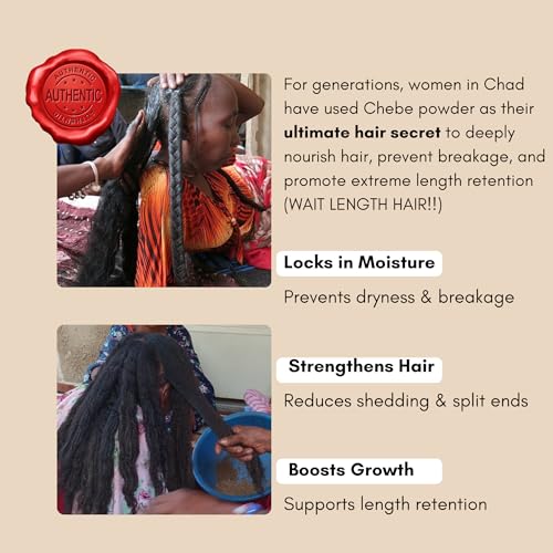 Uhuru Naturals Chebe Hair Butter 16oz - Deep Moisture & Breakage Reduction