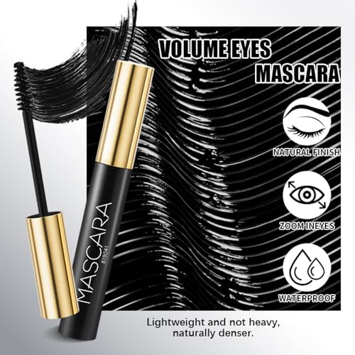 Volume Eyes Waterproof Mascara - Long Lasting Black