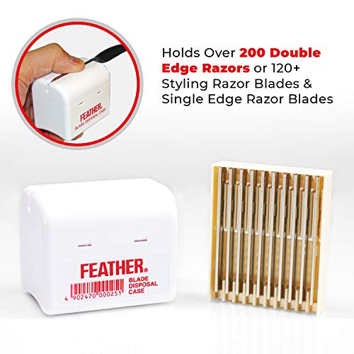 Feather Razor Blade Disposal Case for Barbers 3 Pk