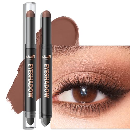 Dual-Ended Eyeshadow Stick - Creaseproof Matte & Shimmer