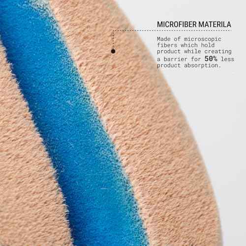 JUNO & Co. Microfiber Makeup Sponge, Dual Layer Technology for Full Coverage Flawless Makeup Blender for Foundation, Powder and Cream (Velvet Style and Blue Color)