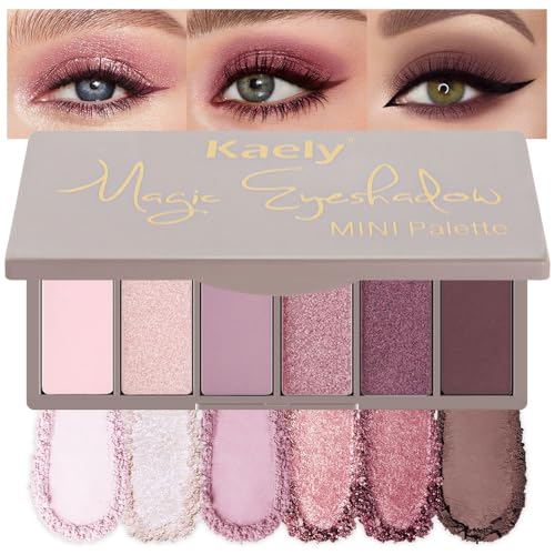 Kaely 6-Color Eye Shadow Palette - Waterproof Matte & Shimmer