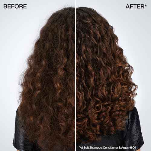 Redken All Soft Argan-6 Oil Treatment For Dry Hair - Deeply Conditions Hair, Adds Softness and Shine With Argan Oil